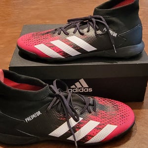 Black Used Men's Size 12 (Women's 13) Adidas Predator 20.3 TF Turf Soccer Shoe Shoes