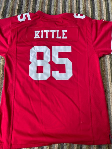 NFL, Tops, 49er Kittle Jersey White Red Small Nfl Nike 85