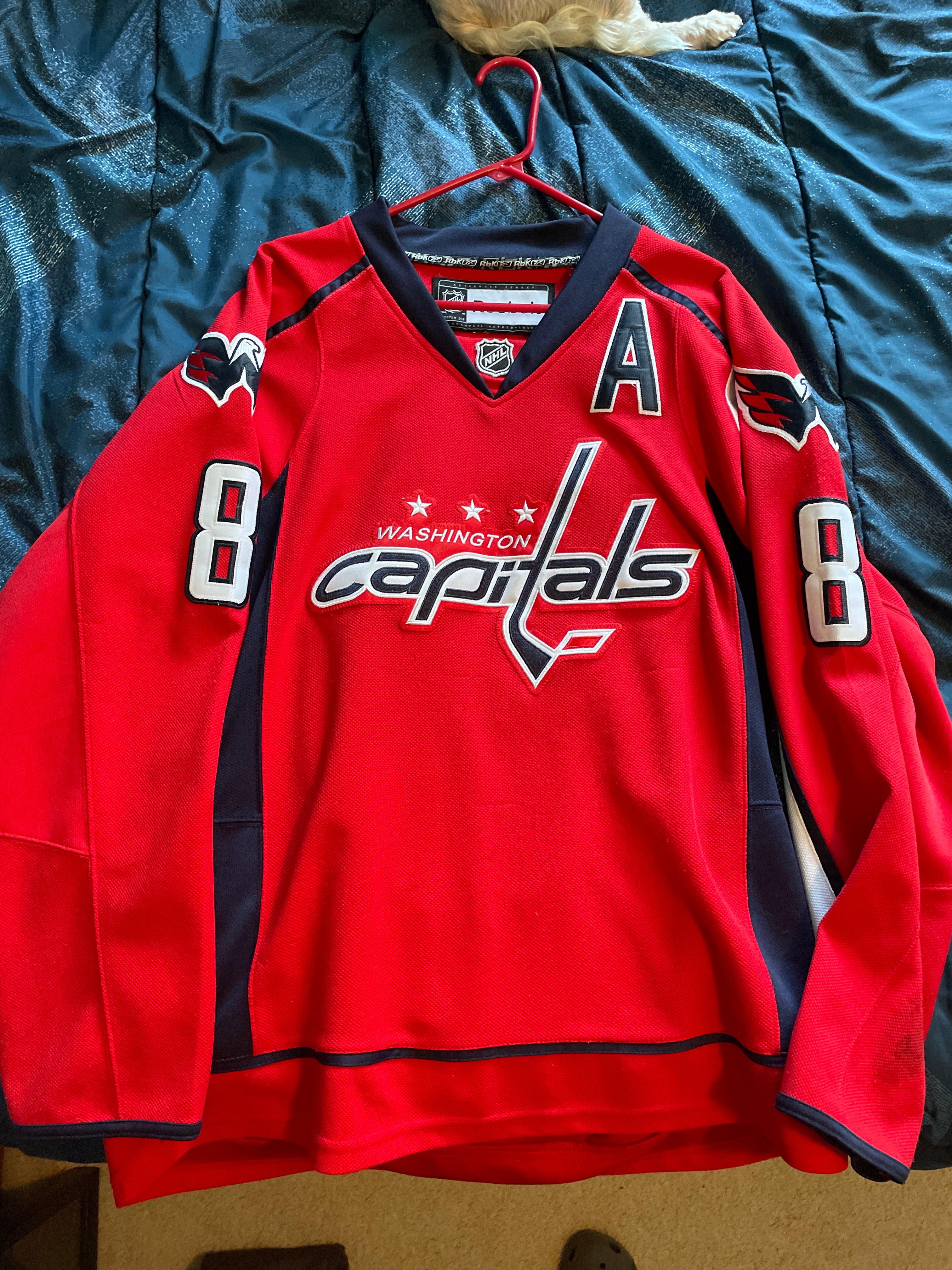 Reebok Ovechkin Authentic Washington Capitals NHL Hockey Jersey