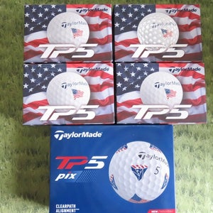 Taylormade TP5 USA Limited & PIX USA Balls - 3 Dozen