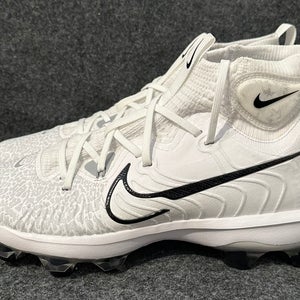 Men’s Nike Alpha Huarache NXT MCS Dragon White Baseball Cleats DJ6519-100  Size 10.5