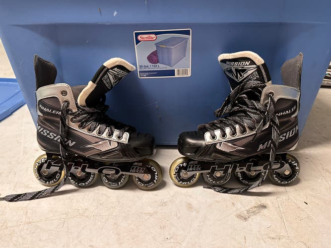 Used Mission Size 4 Inhaler NLS6 Inline Skates