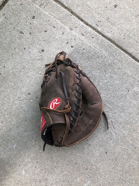 Used Rawlings Player Preferred Right Hand Throw Catcher Baseball Glove 33"