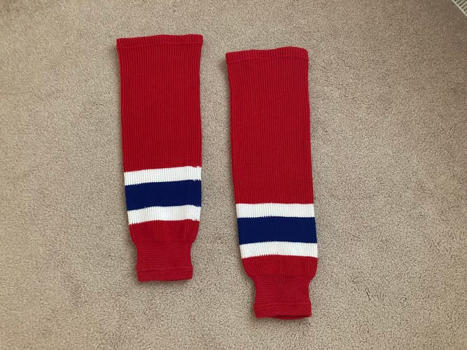 Montreal Canadiens Junior (24") Used NHL Team Hockey Socks