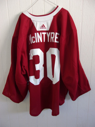 ARIZONA COYOTES Zane McIntyre red #30 Adidas practice jersey size 58G goalie cut 2021 preseason