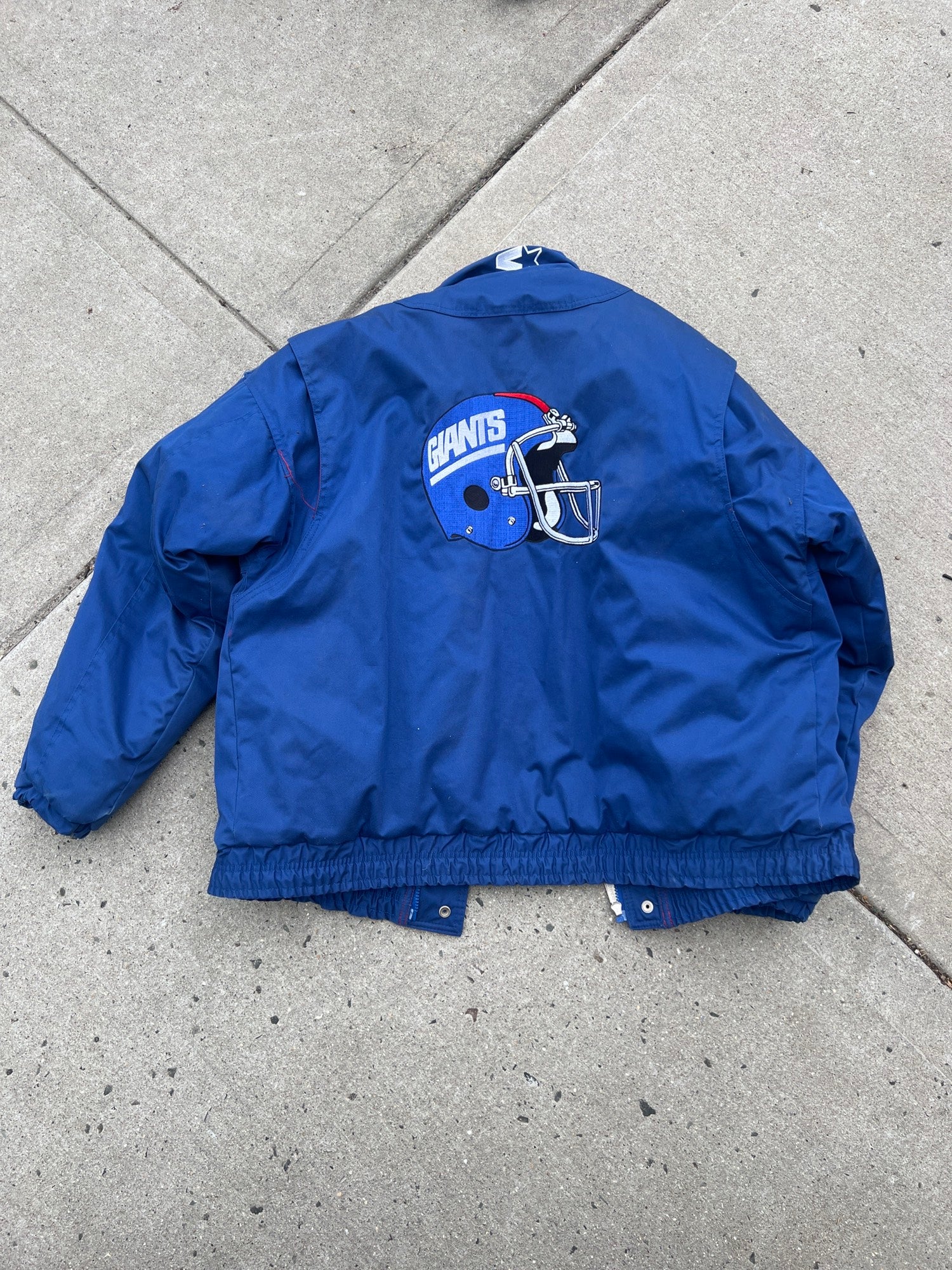 Heavyweight Satin Jacket New York Giants