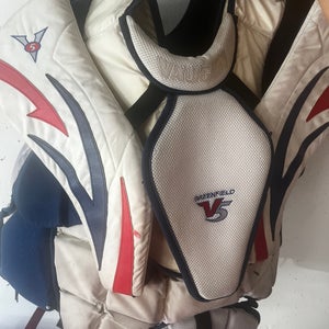 Used Large Vaughn Pro Stock Velocity V5 Goalie Chest Protector