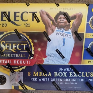 2020 2021 PANINI SELECT NBA Basketball MEGA BOX RETAIL DEBUT Sealed Cracked Ice