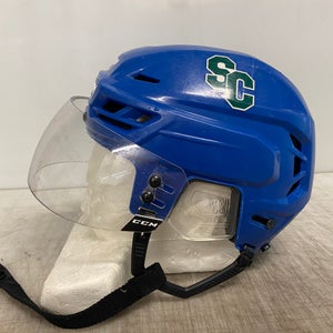 CCM Resistance Pro Stock Hockey Helmet CCM Visor Combo Royal Blue Small 4079