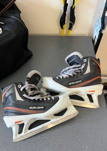 Used Bauer Regular Width  Size 7.5 Elite Hockey Goalie Skates