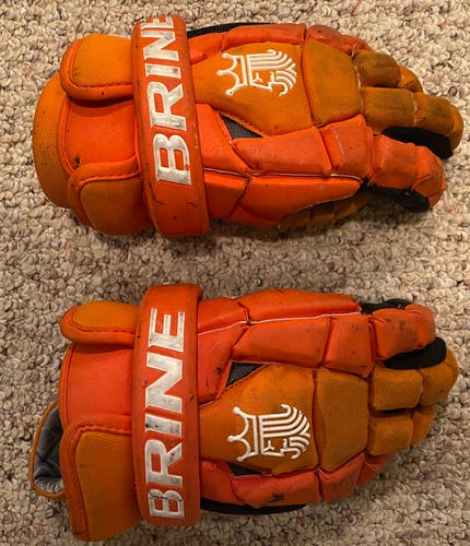Used Player's Brine 9" King Lacrosse Gloves