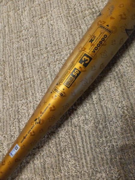 Used BBCOR Certified 2022 DeMarini Alloy Voodoo Bat (-3) 28 oz 30"