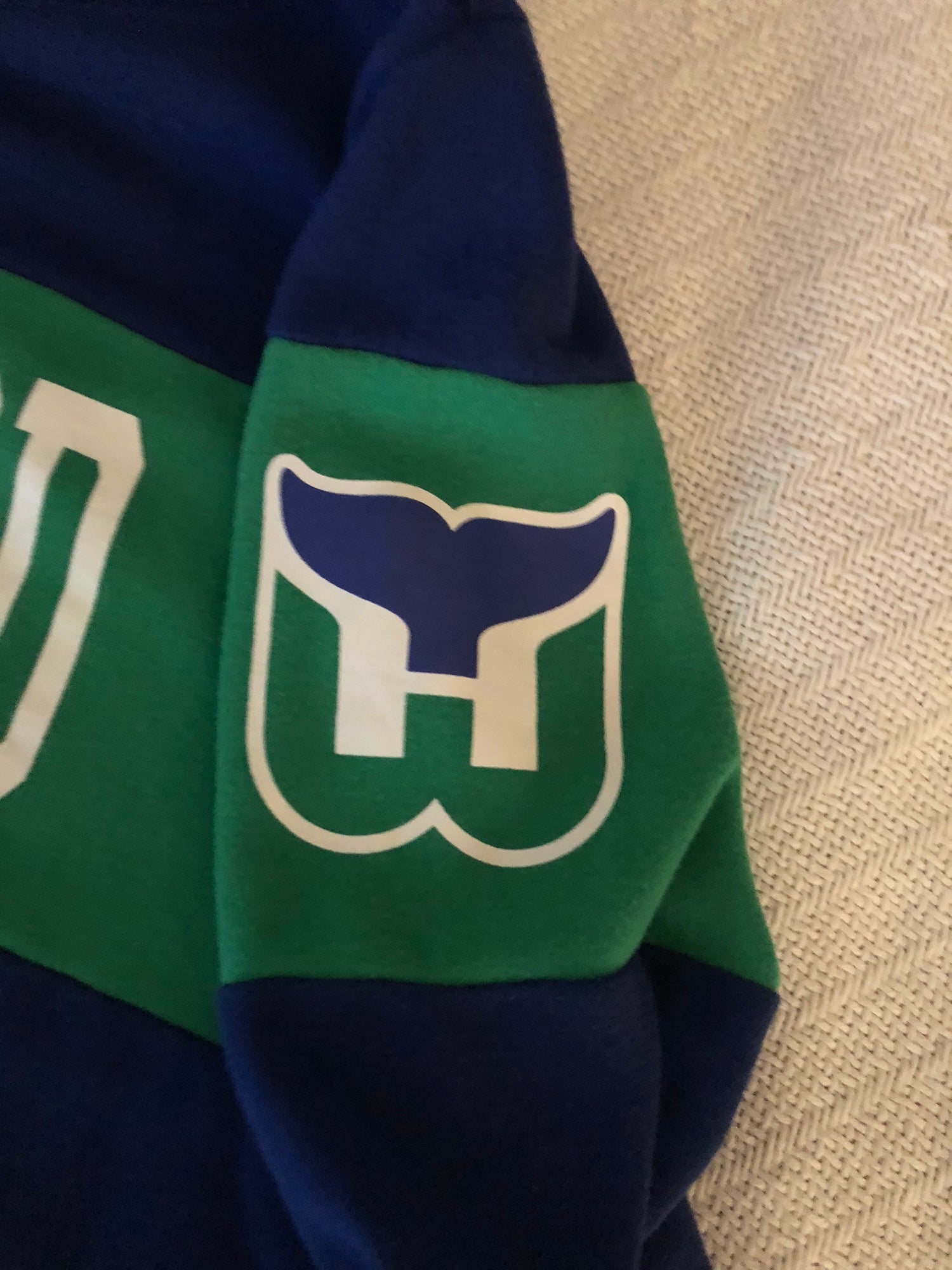 Hartford Whalers Men's 47 Brand Royal Pullover Jersey Hoodie - Small