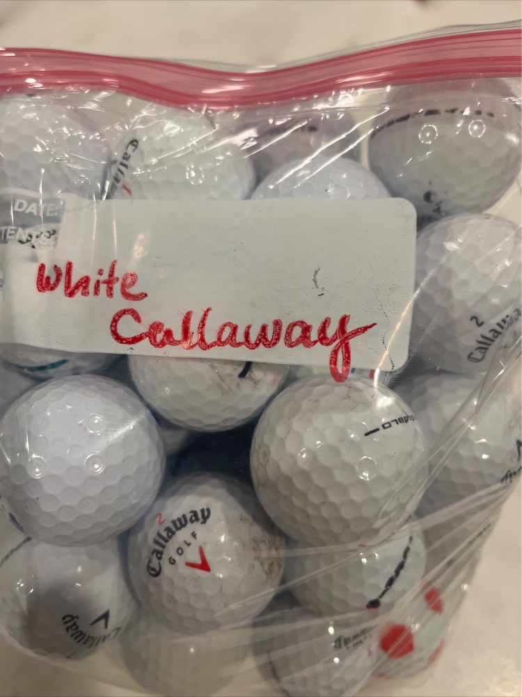 Used Callaway 40 Pack Balls