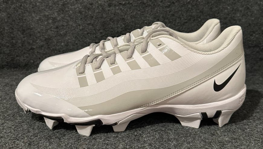 Men’s Nike Vapor Edge Shark Football Cleats White Grey DQ5114-100  Size 9.5