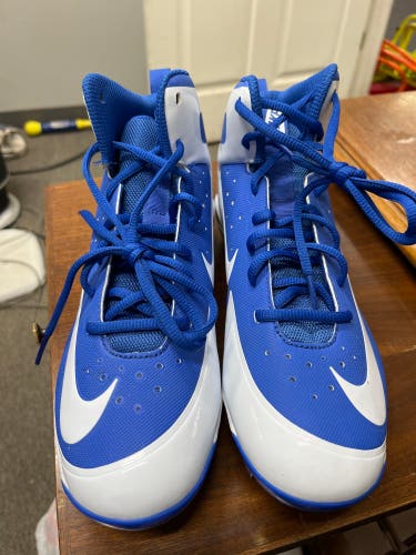 Nike Huarache Sz7 Royal blue. Baseball Molded Spikes