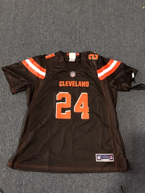 Nike Youth Cleveland Browns Nick Chubb #24 White Game Jersey