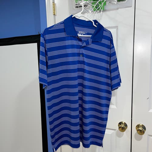 Nike royal blue golf shirt large