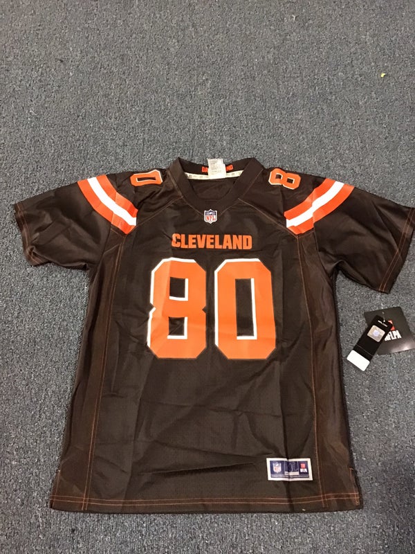 CLEVELAND BROWNS Youth Football Jersey Medium 10/12 NFL Team Apparel NWT