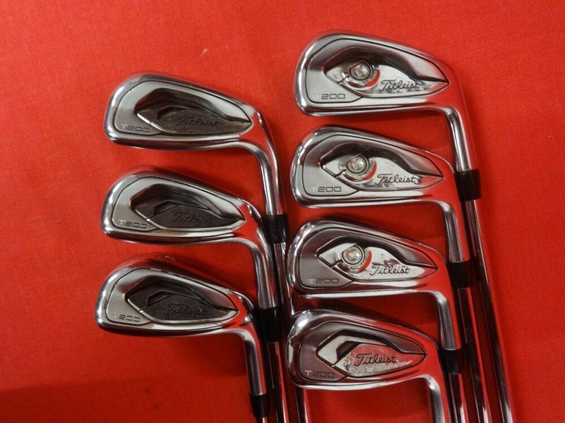 TITLEIST T200 2019 5-PW 48° GW Iron Set RH AMT Black S300 Stiff