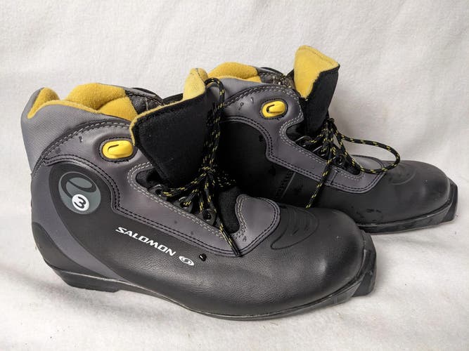 Salomon e3 SNS XC Cross Country Profil Ski Boots Size 24 Color Black Condition U