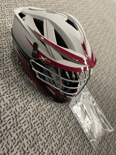Cascade XRS Gray/Maroon Lacrosse helmet