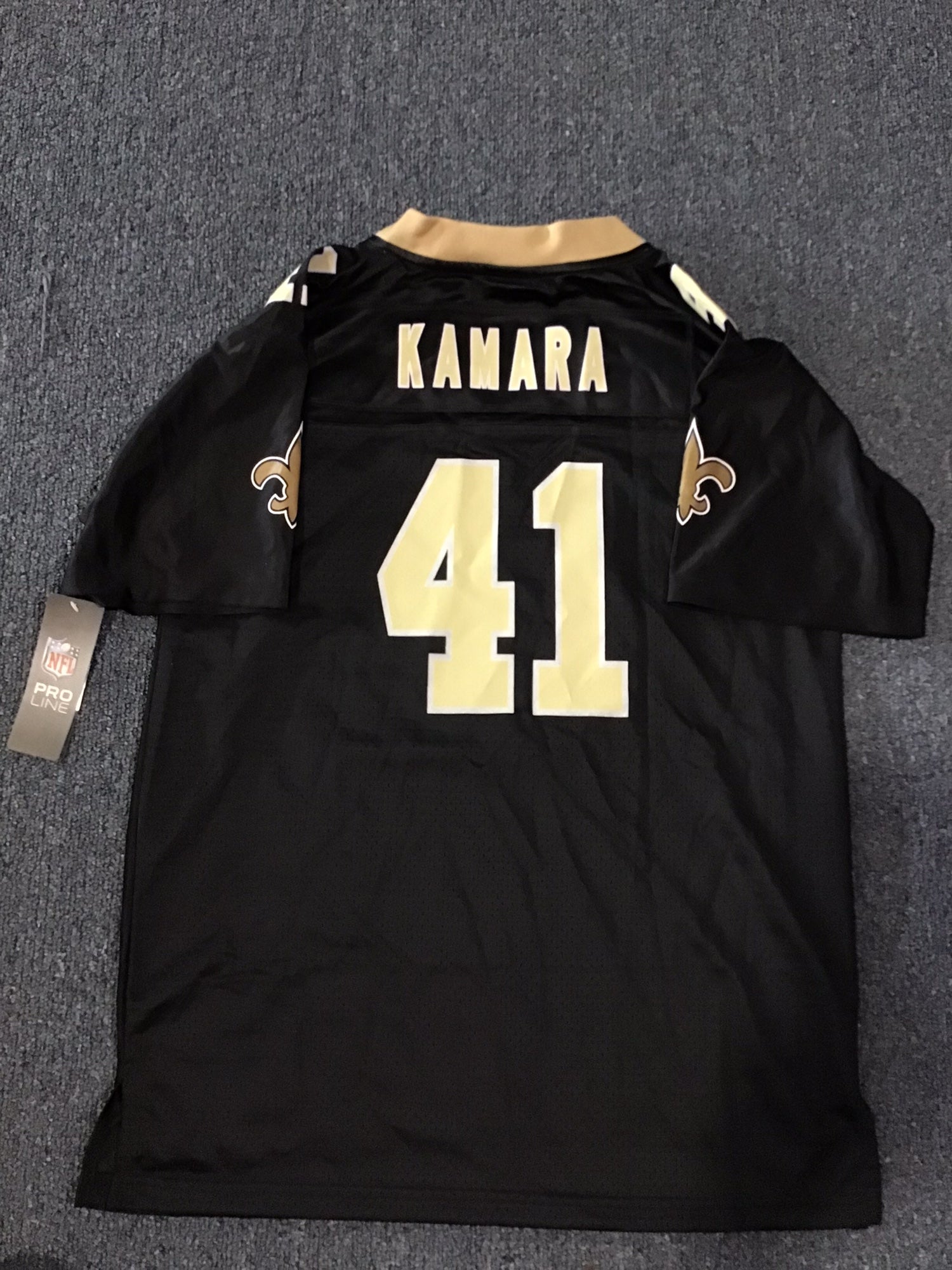 : NFL PRO LINE Men's Alvin Kamara Black New Orleans