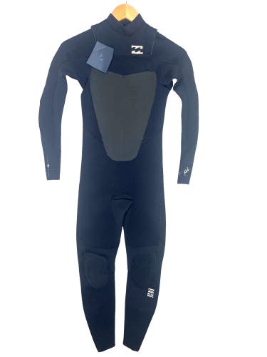NEW Billabong Childs Full Wetsuit Kids Youth Size 14 Foil 3/2 Chest Zip Black