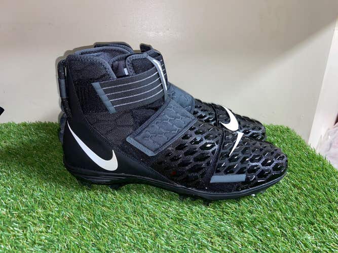 *SOLD* Nike Force Savage Elite 2 Football Cleats Black White AH3999-001 Men Size 9 NEW