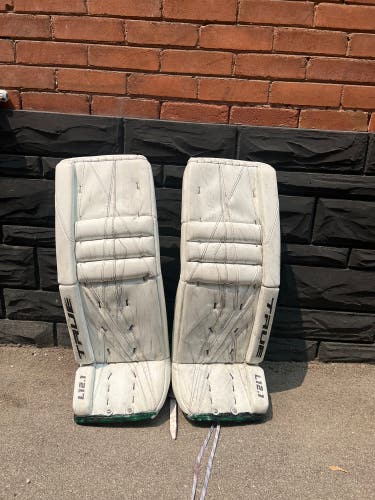 Used 33" True Pro Stock L12.1 Goalie Leg Pads