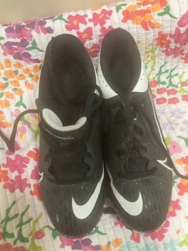 Black Used 4Y Nike Trout Baseball cleats