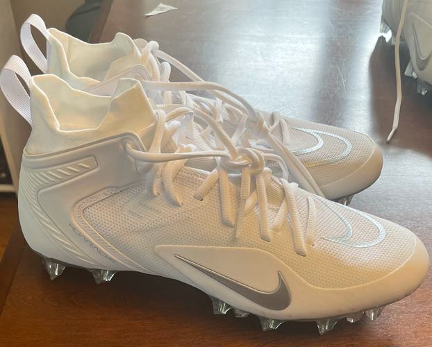 White Adult New Men's Size 11.5 (Women's 12.5) Nike High Top Alpha Huarache 8 Elite