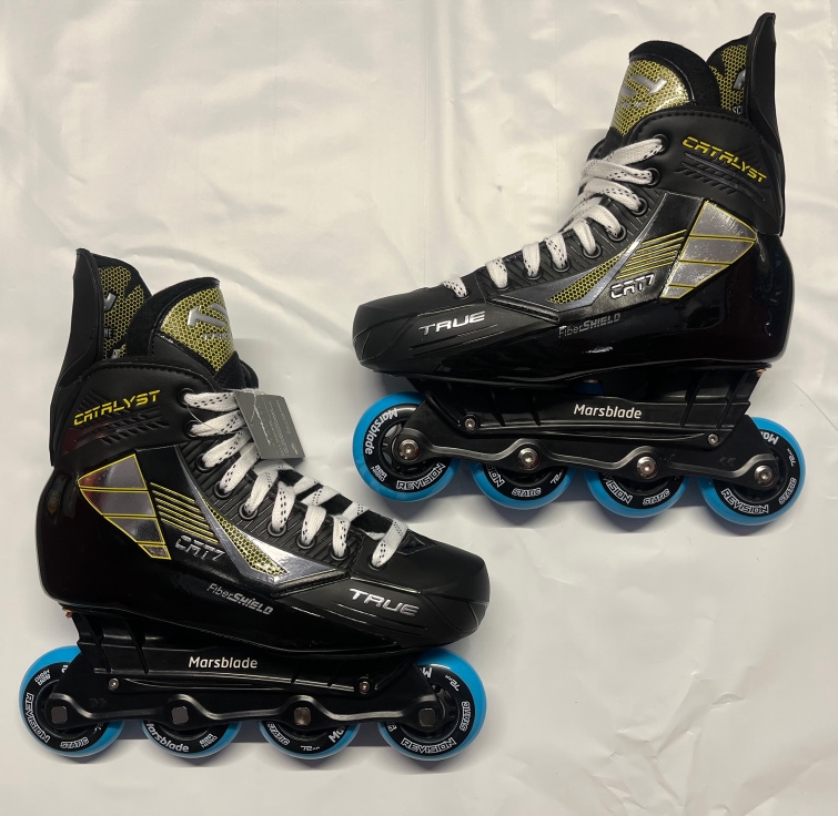 True Catalyst 7 Skates Converted to Inline with Marsblade O1 Kit