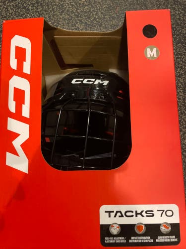New Medium CCM Tacks 70 Helmet