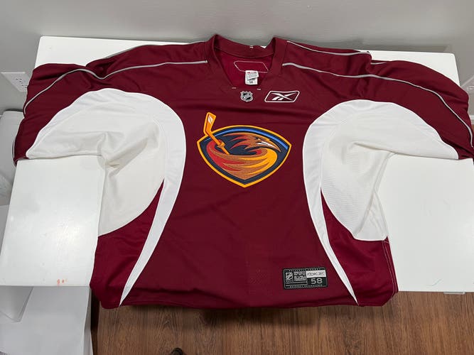 Brand New Atlanta Thrashers Goalie Cut Practice Jersey 58G