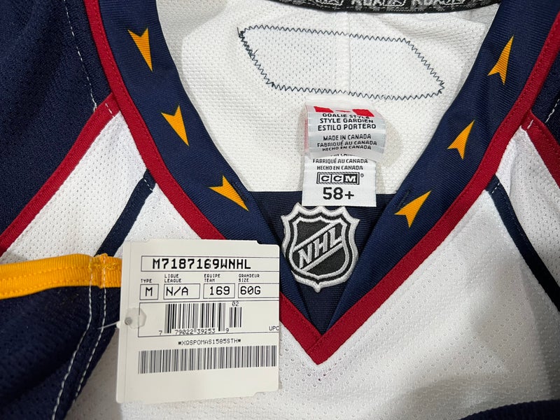 Colorado Avalanche Goalie Cut 58+ #35 Reebok NHL Jersey Pro Stock Made In  Canada | SidelineSwap