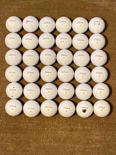 Used Titleist 36 Pack (3 Dozen) AVX Balls