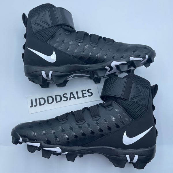 NIKE FORCE SAVAGE PRO FOOTBALL CLEATS BLACK White Sz 10.5 880144-010