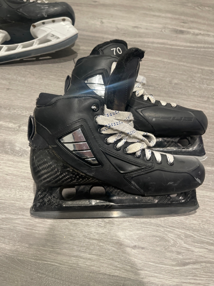 Used True Regular Width Pro Stock Size 9 Custom Pro Hockey Goalie Skates