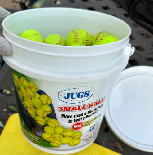 Jugs Bucket. - vision enhanced small balls (4 dozen)