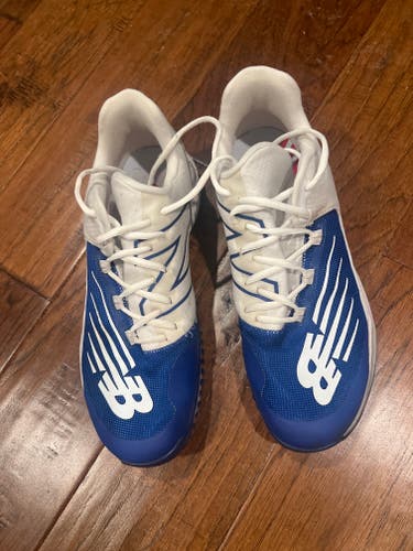 Royal Blue Adult Used Size Men's 10.5 (W 11.5) Turf Cleats New Balance Low Top 4040
