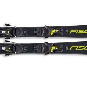 New Fischer Boys' Rc4 Race Jr Gw Ca Boys' Downhill Ski Combo 140 Cm
