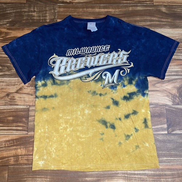 Milwaukee Brewers Tie Dye T-Shirt MLB All Over Print AOP Size