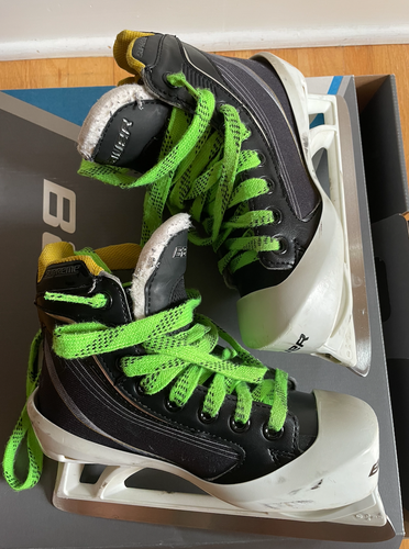 Junior Used Bauer Supreme One60 Hockey Goalie Skates Regular Width Size 2