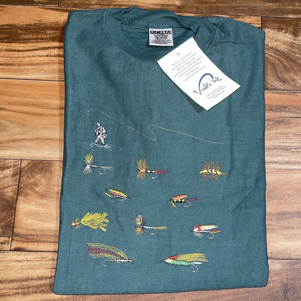 90s fishing shirt vintage - Gem