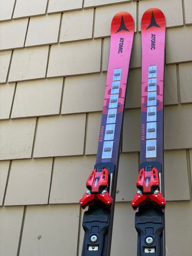 Used Men's 2022 Atomic 193 cm Racing Redster FIS GS Skis With Bindings Max Din 16