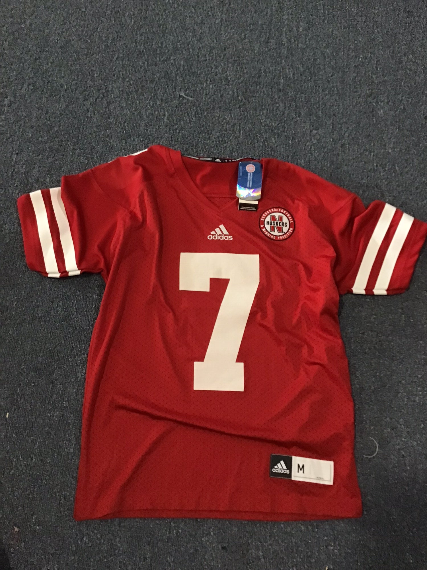 Adidas Nebraska Cornhuskers #7 Strat Premier Football Jersey