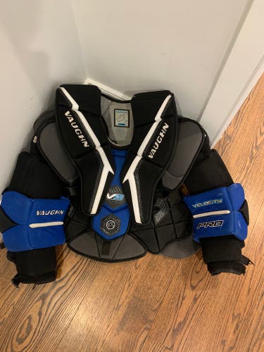 Used Large Vaughn Pro Stock Velocity V9 Pro Goalie Chest Protector