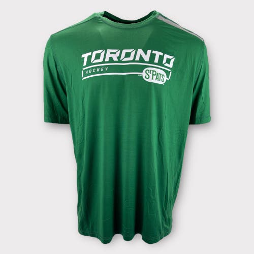 Pro Stock Fanatics Pro Authentic Toronto Maple Leafs St. Pats Short Sleeve Shirt Medium Large XL XXL