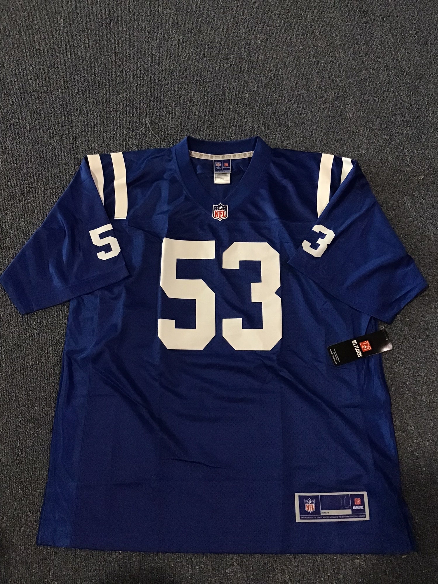 PRO ELITE-40 INDIANNAPOLIS COLTS #00 AUTHENTIC NFL NIKE JERSEY - ELASTIC  SLEEVES